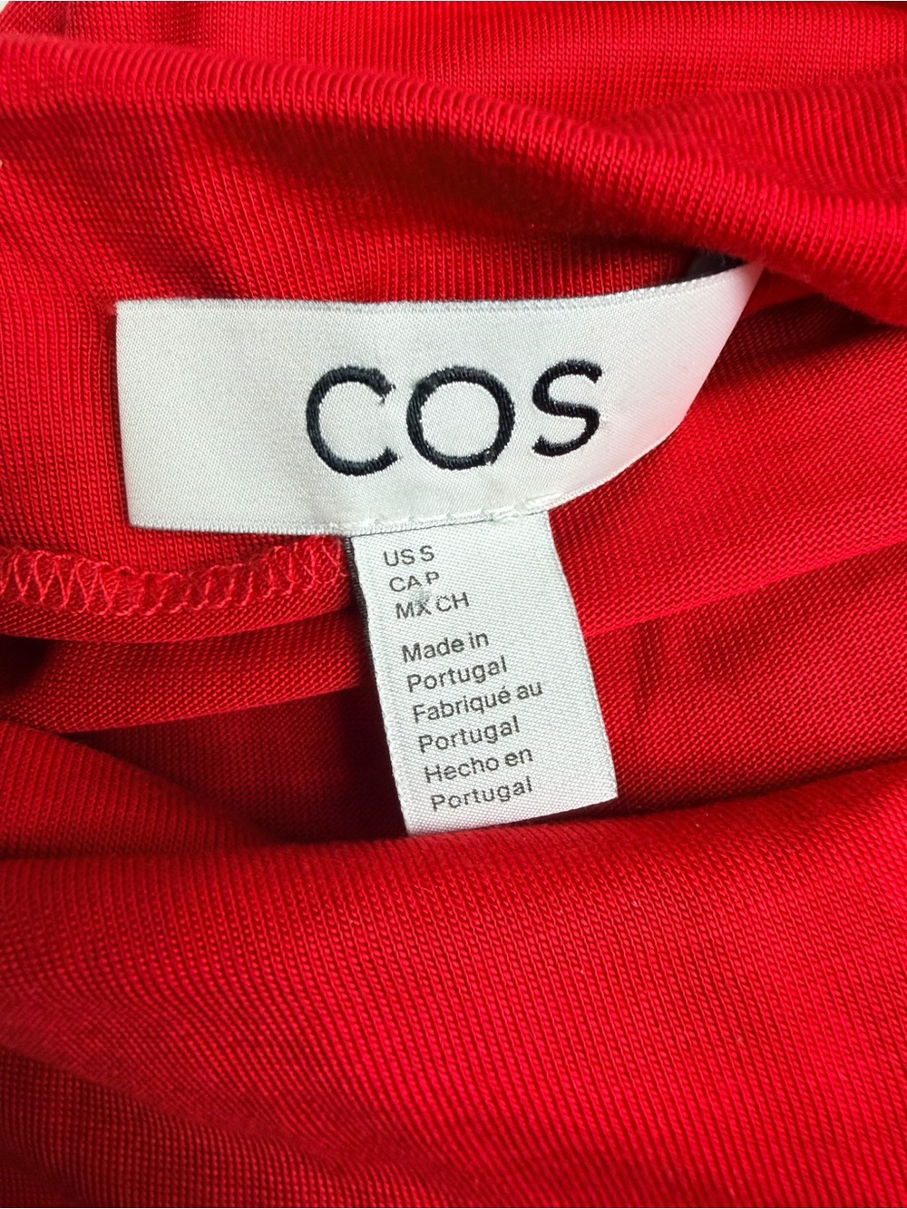 COS Red Sleeveless Mock Neck Tank | S - Picture 5 of 5
